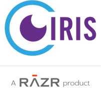 IRIS logo | A RAZR product